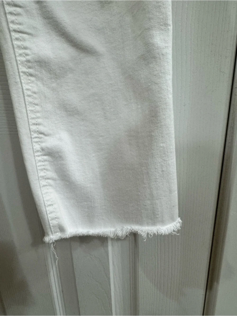 Oat New York White Cropped Straight Jeans